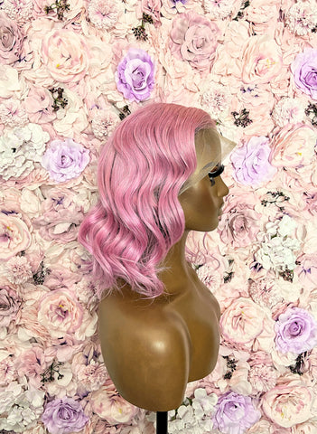 Pink Wave Lace Front Wigs